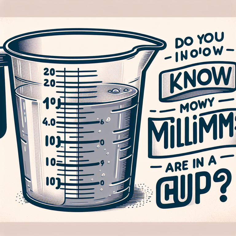 Le Saviez Vous Combien Y A T Il De Millilitre Dans Une Tasse Outils