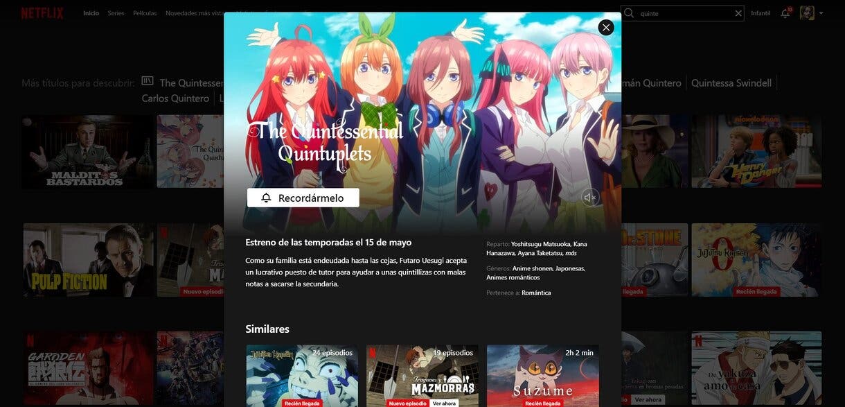 quintuplés netflix