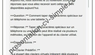 Comment taper des caractères spéciaux sur un téléphone ou une tablette