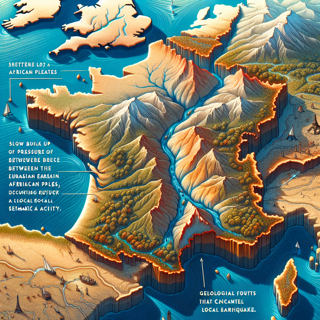 Bien que la France se trouve loin des frontières de plaques, elle subit tout de même des déformations géologiques. Ces mouvements, bien que lents, peuvent engendrer de légers tremblements de terre : - Processus à l\'œuvre : - Rapprochement des plaques: La pression accumulée entre les plaques eurasienne et africaine contribue à la sismicité locale. - Rupture de faille : Les failles géologiques, bien présentes, peuvent se rompre causant des séismes
