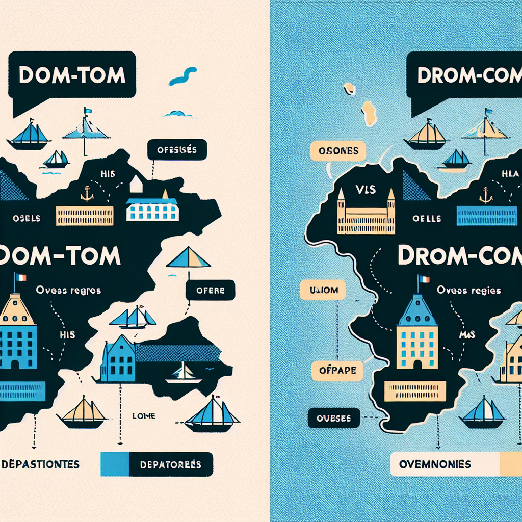 Illustration: Dom-tom\", \"drom-com\": quelles-différences