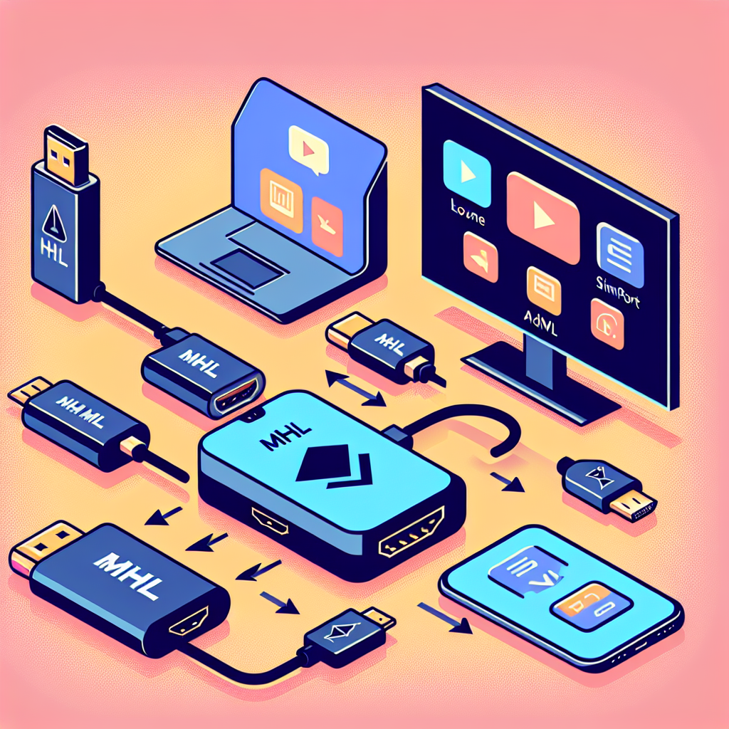 Illustration: Utilisation d’adaptateurs.Si votre téléphone n\'a pas de sortie HDMI, vous pouvez utiliser des adaptateurs comme MHL (Mobile High-Definition Link) ou SlimPort. Ces dispositifs permettent de transmettre le signal vidéo et audio à votre télévision.