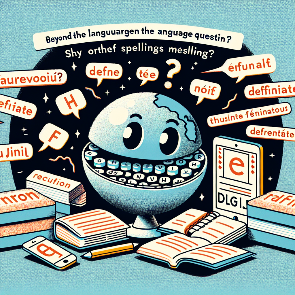 u-delà de la question linguistique, il est intéressant de noter que les erreurs orthographiques, comme celle de « aurevoir », ne sont pas uniques à la langue française. Des études dans d’autres langues, telles que l\'anglais avec des erreurs comme « definate » pour « definite », montrent un phénomène similaire où des orthographes incorrectes se répandent, en particulier à travers les communications numériques